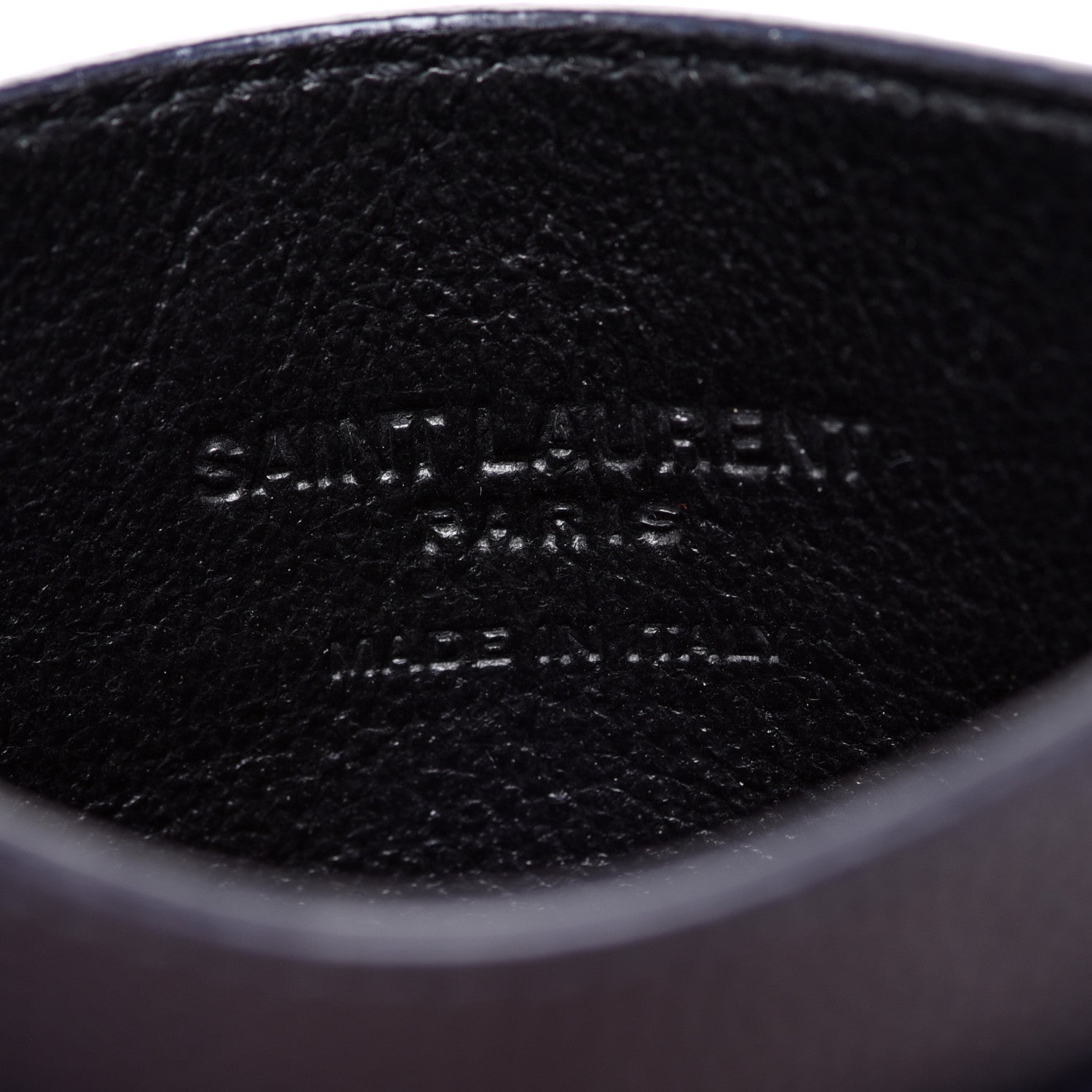 Saint Laurent Grained Calfskin 5 Fragments Credit Card Holder Blue Notte 6 of 8