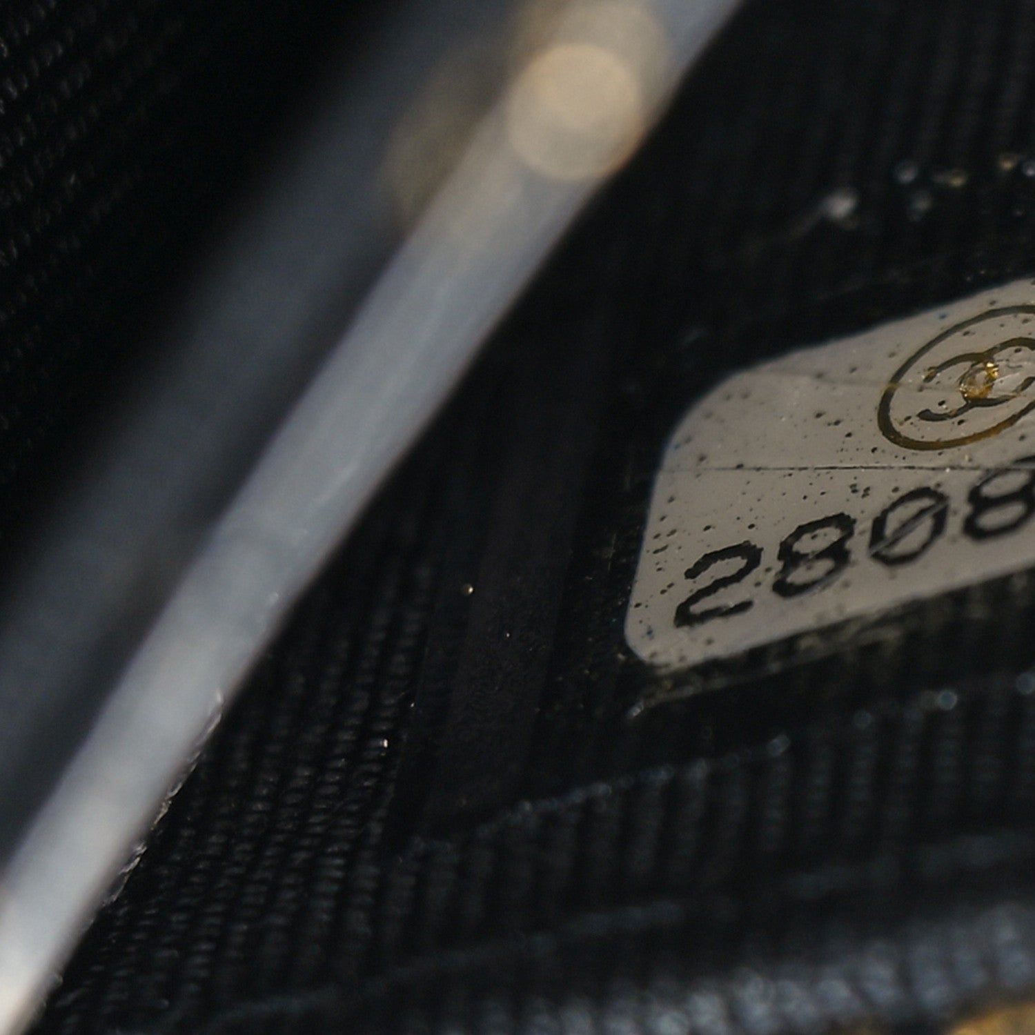 Chanel Calfskin Crocodile Embossed Graffiti 2.55 Cocodile Reissue Flap Card Holder Black Gold 8 of 9