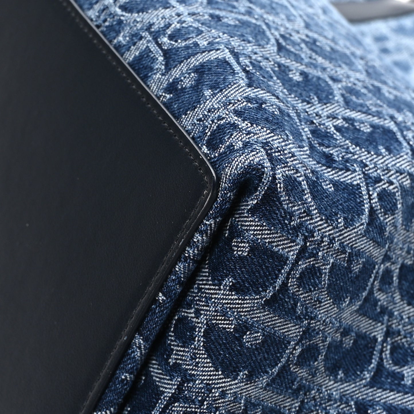 DIOR Denim Jacquard Oblique Large Toujours Blue