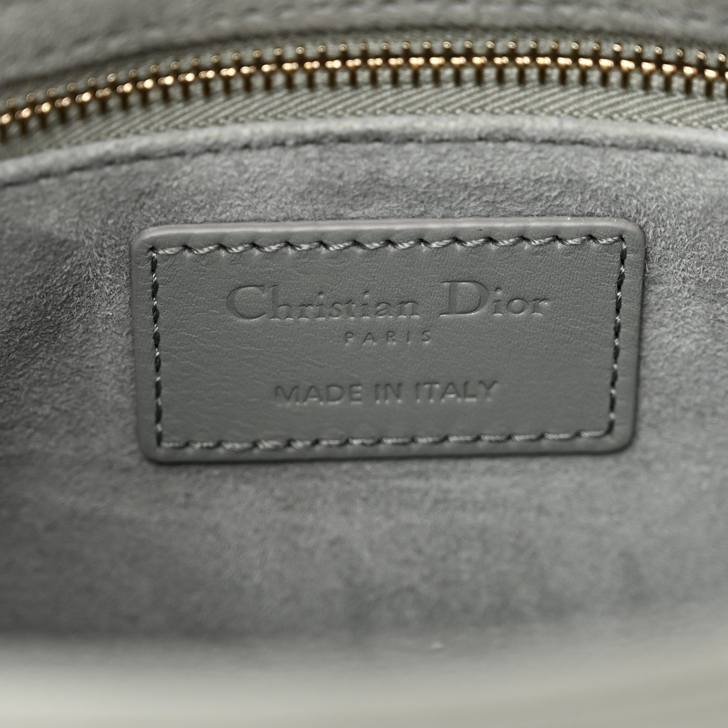 Ultra Matte Calfskin Cannage Small My ABCDior Lady Dior Gray