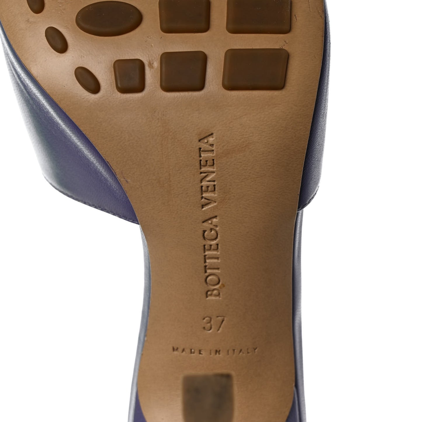 Lambskin Stretch Mule Sandals 37 Lavender