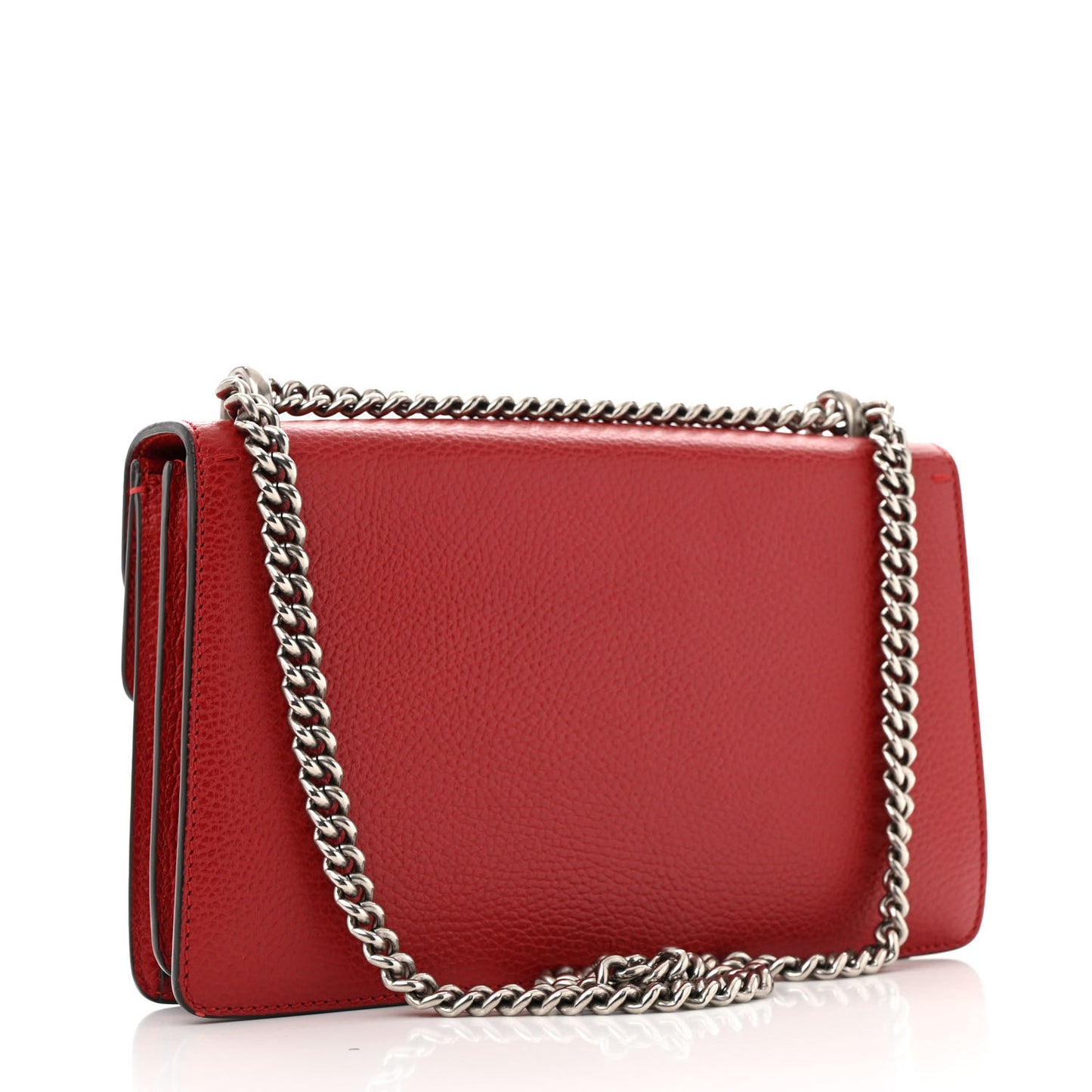 Dollar Calfskin Swarovski Crystal Small Dionysus Shoulder Bag Hibiscus Red