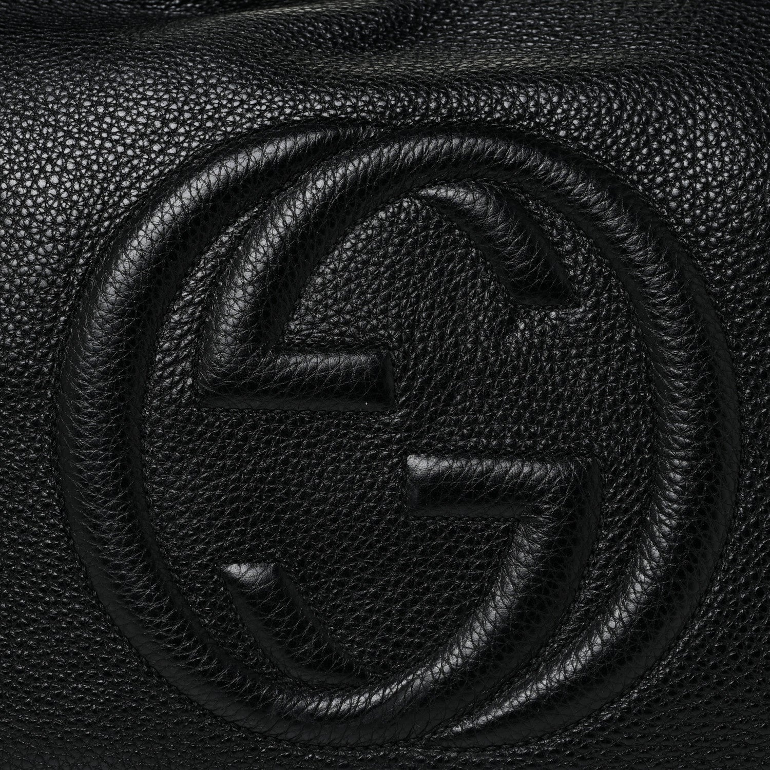 Gucci Pebbled Calfskin Soho Hobo Black 7 of 10