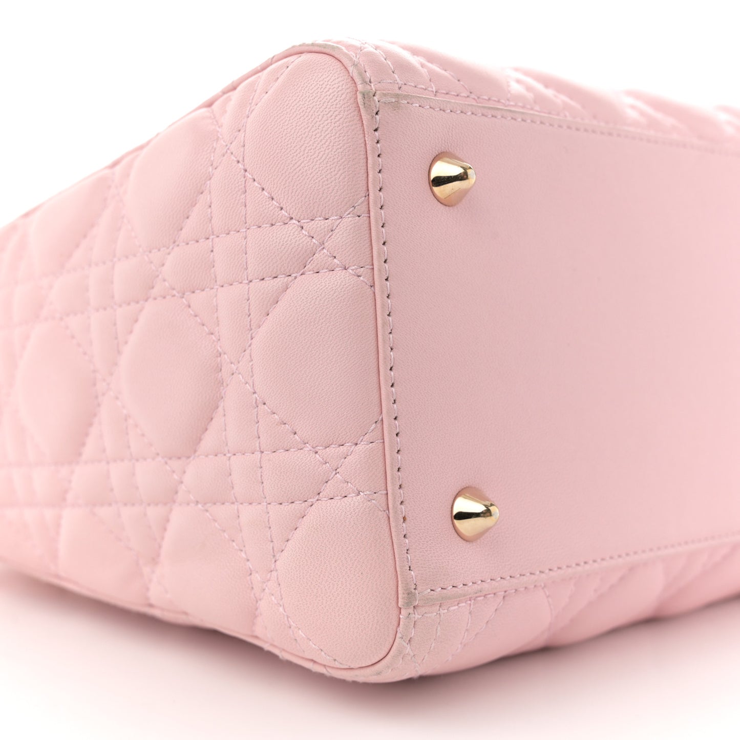 Lambskin Cannage Medium Lady Dior Light Pink