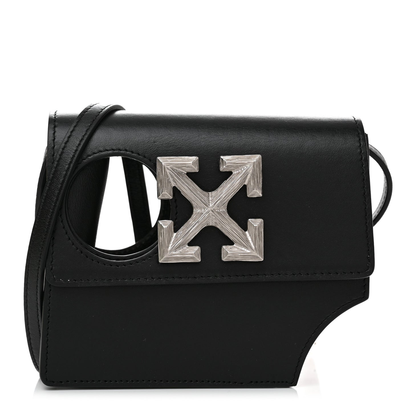 Calfskin Jitney 0.7 Meteor Bag Black