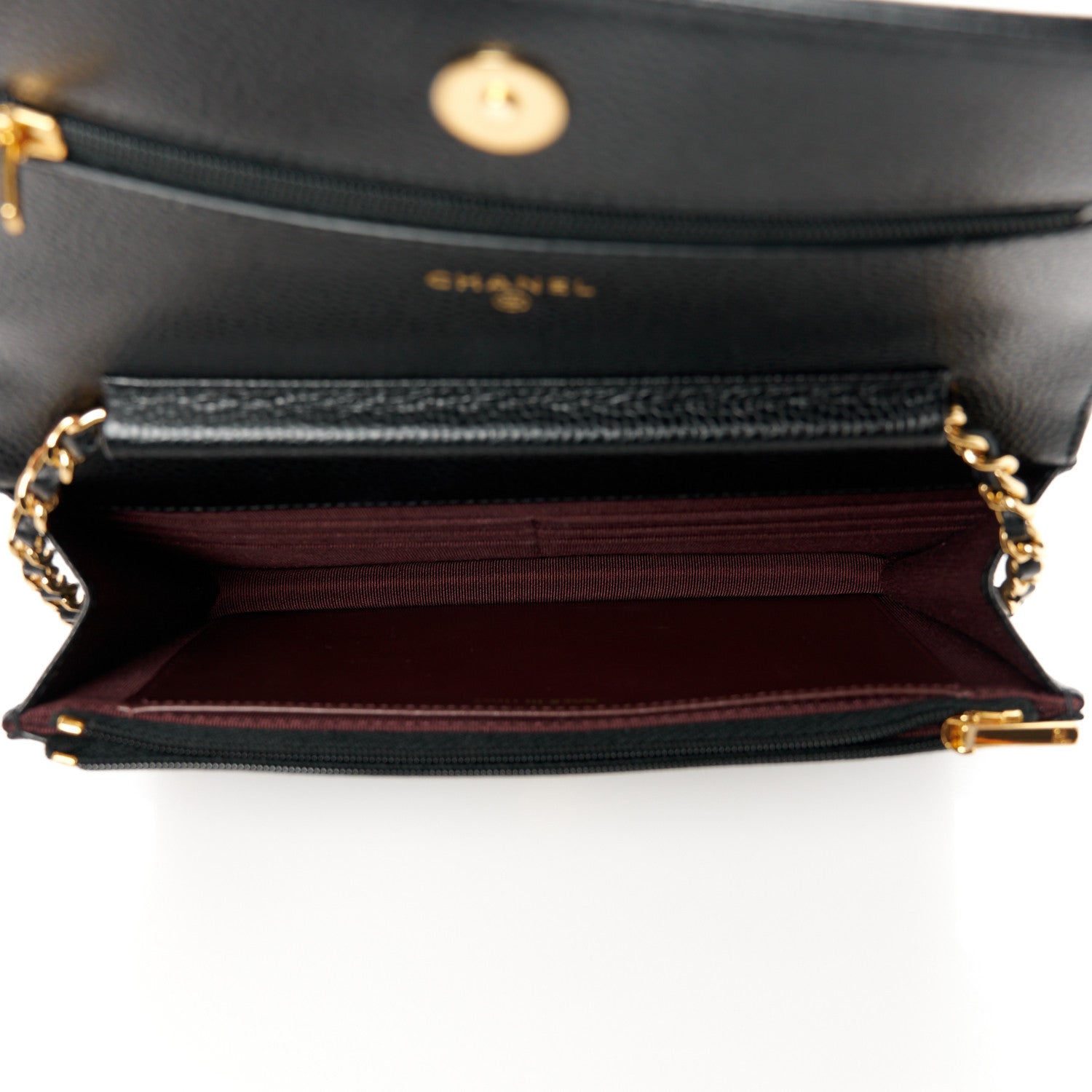 Chanel Caviar Quilted Wallet on Chain WOC Black 5 of 12