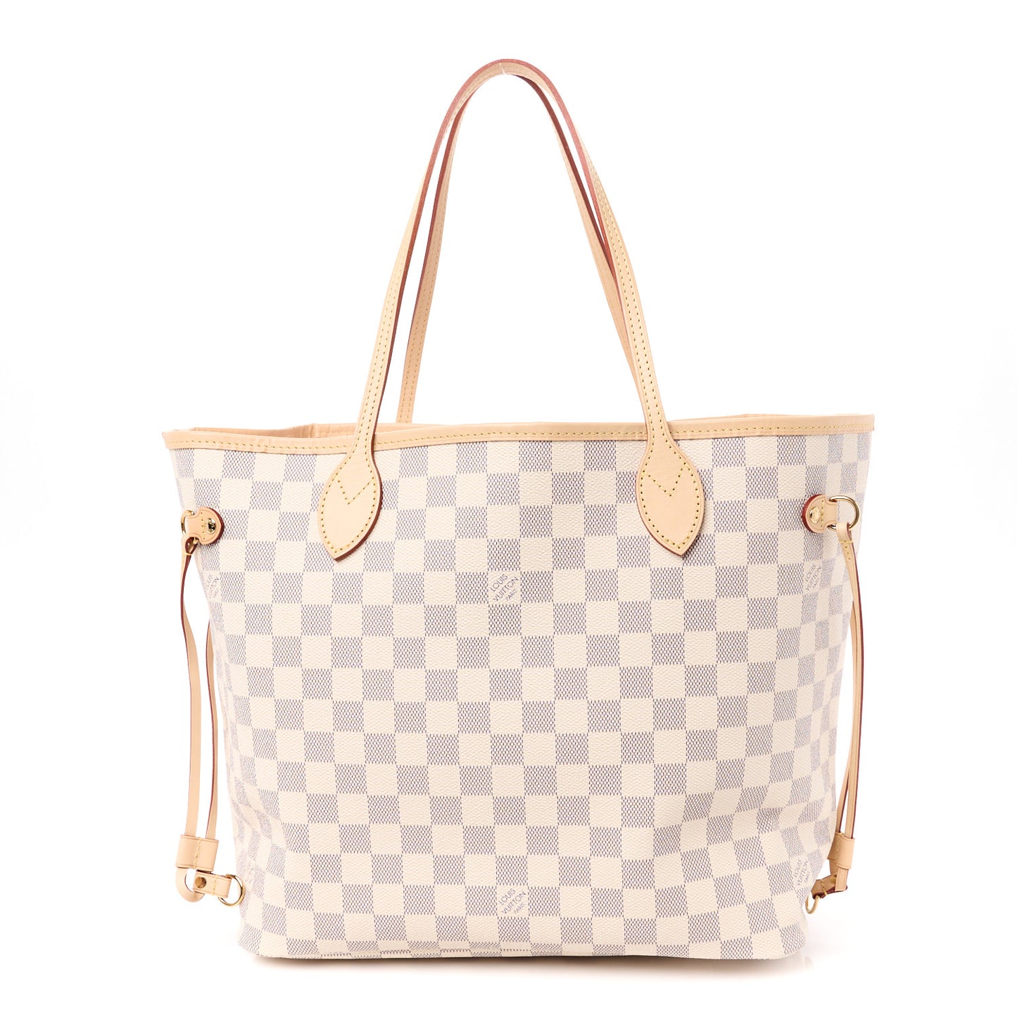Damier Azur Neo Neverfull MM Rose Ballerine
