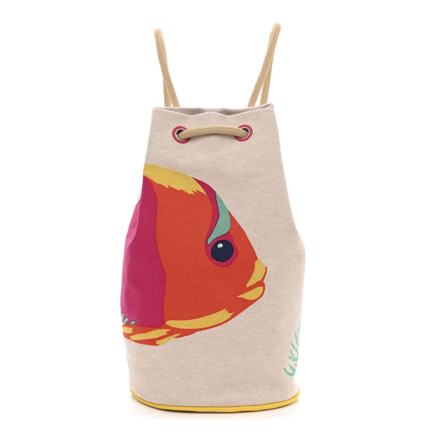 Toile H Canvas Under The Waves Drawstring Duffle Bag