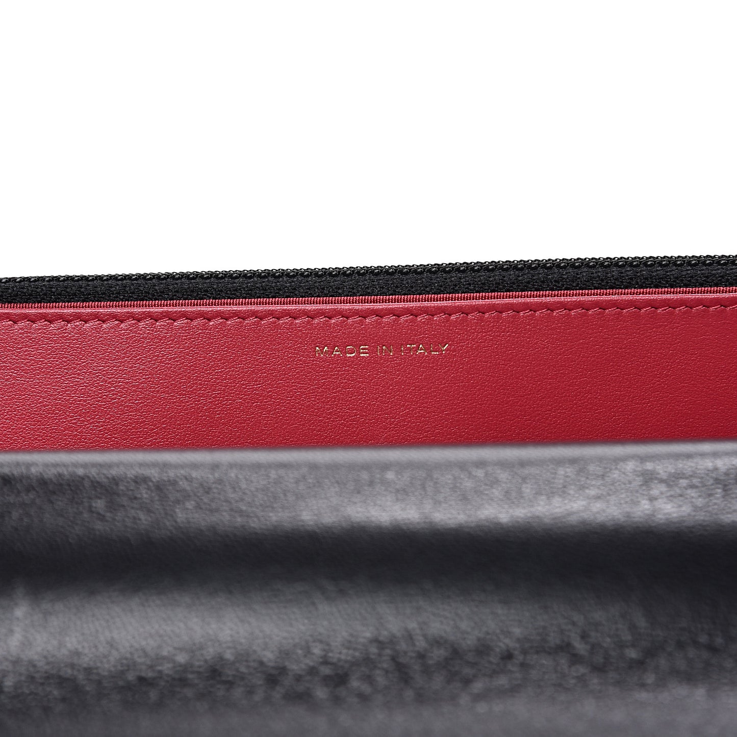 Goatskin Quilted 19 Wallet On Chain WOC Black