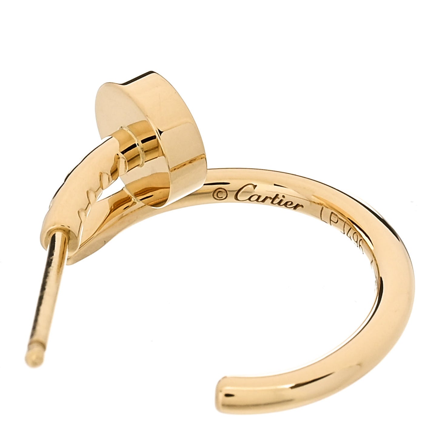 18K Yellow Gold Juste Un Clou Hoop Earrings