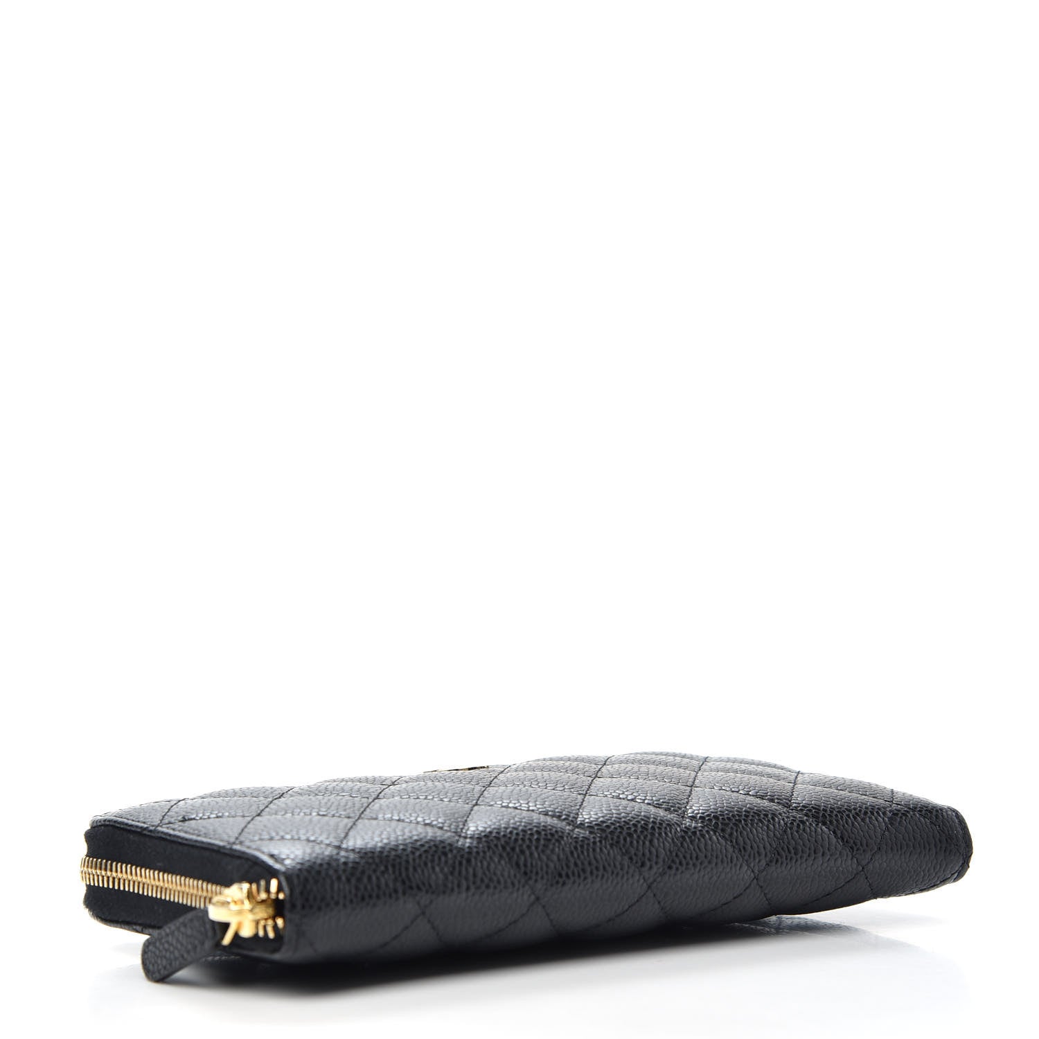 Chanel Caviar Quilted Large Gusset Zip Around Wallet Black 4 of 7