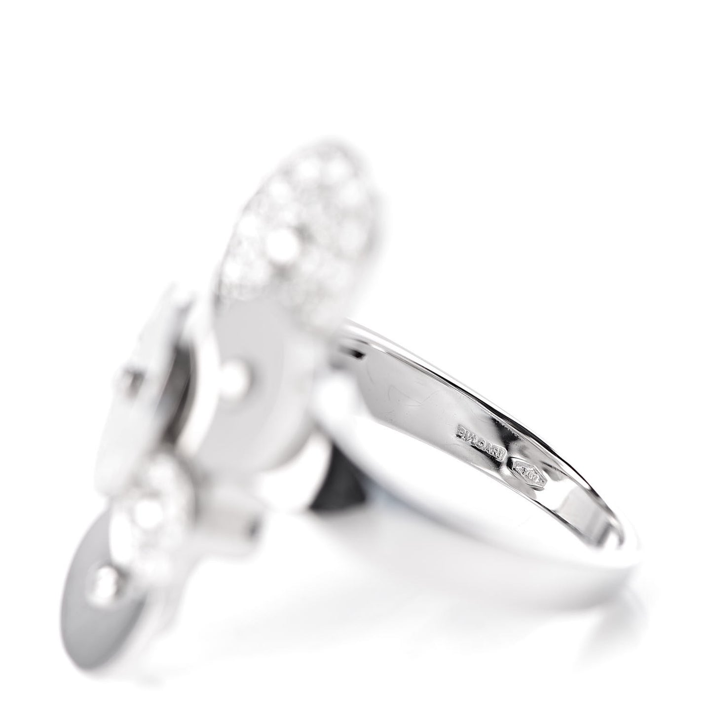 18K White Gold Diamond Cicladi Ring 50 5.25