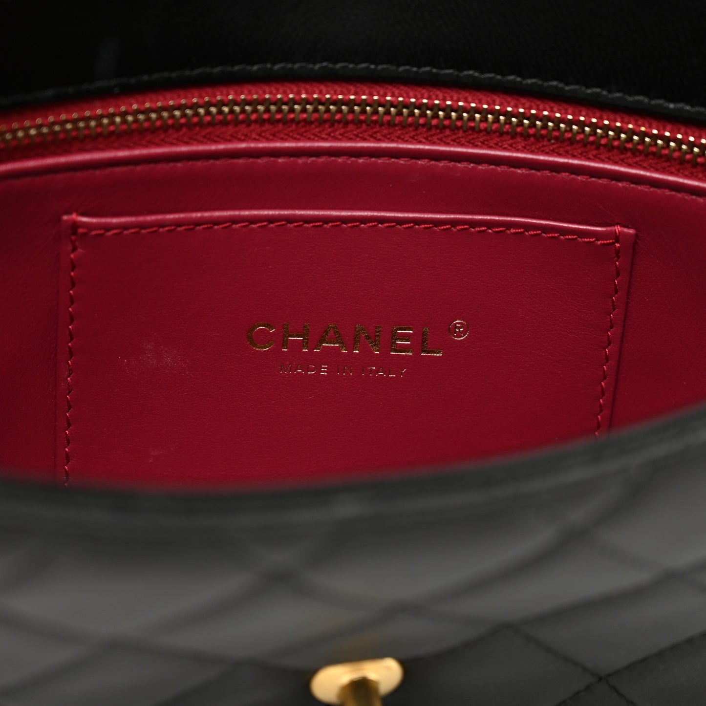 Lambskin Quilted Pearl Clutch Black