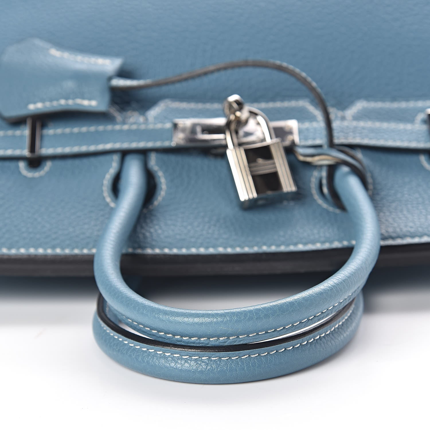 Hermes Togo Birkin 25 Blue Jean 36 of 36