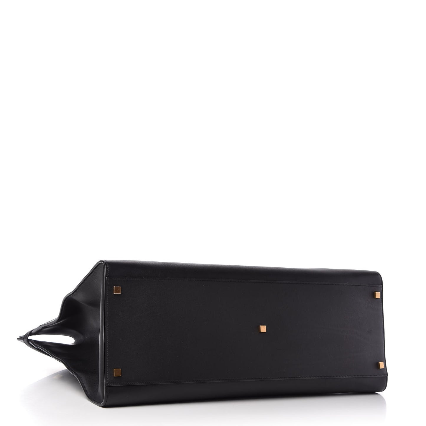 Calfskin Large Manhattan Shopper Tote Black