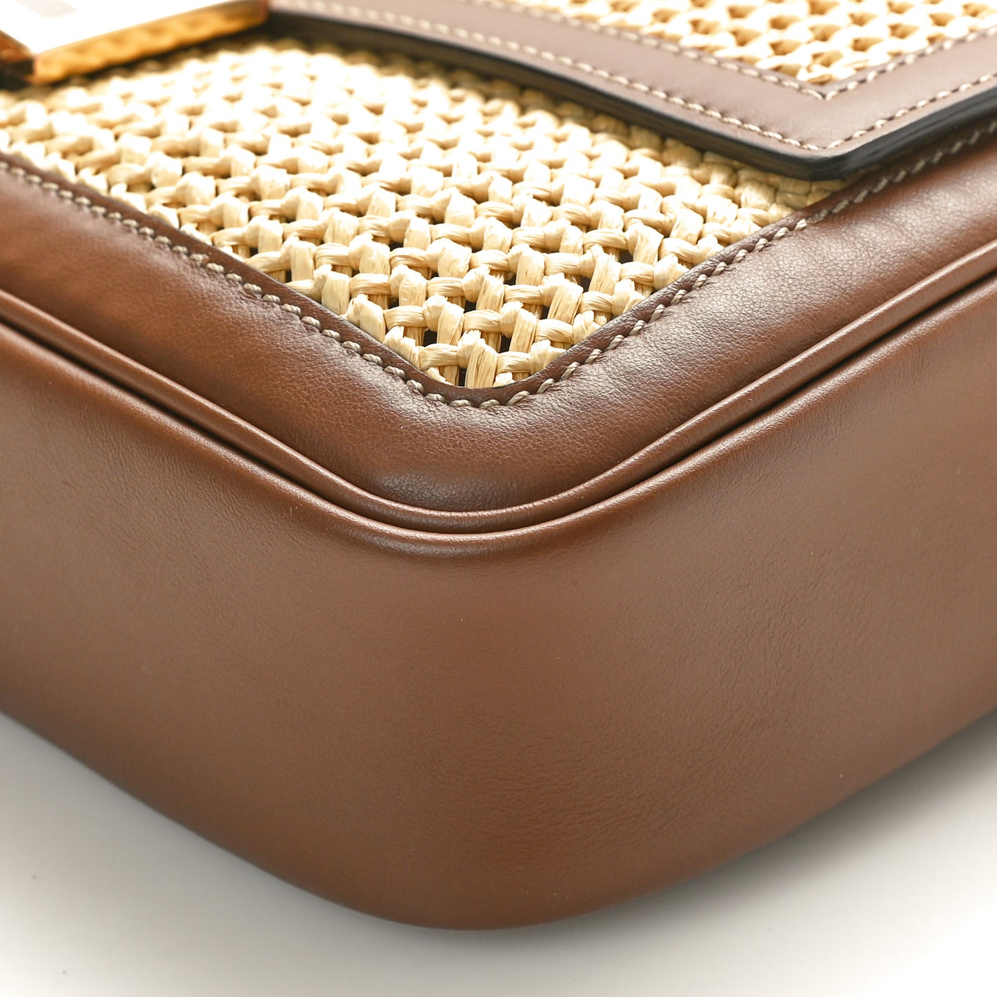 Macrame Crochet Baguette Natural Gianduia