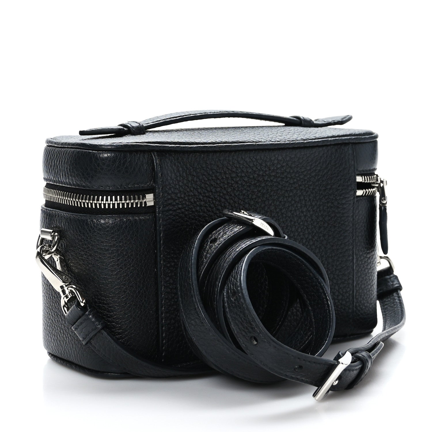 Prada Vitello Daino Mini Bag Black 3 of 8