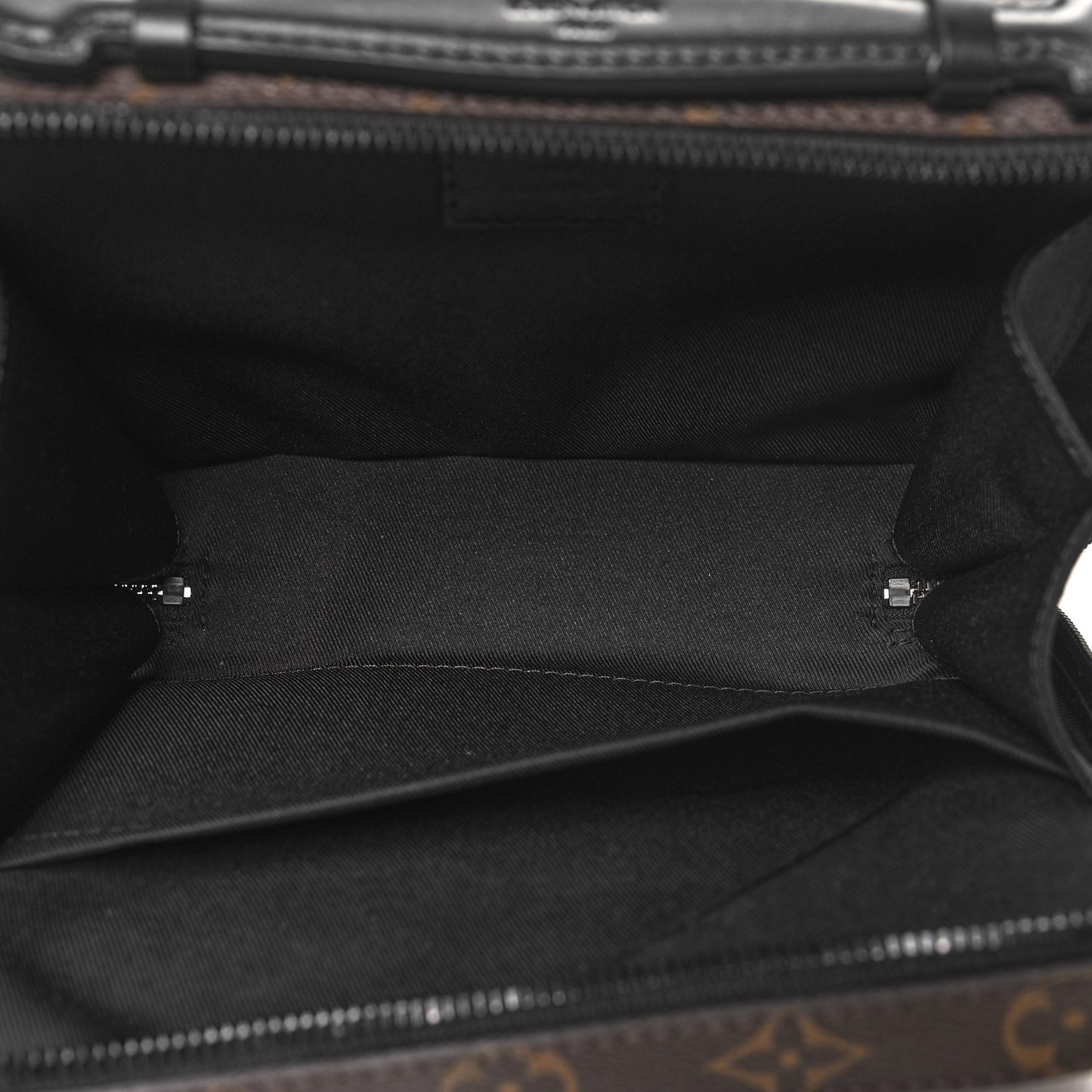 Monogram Macassar Handle Soft Trunk Black