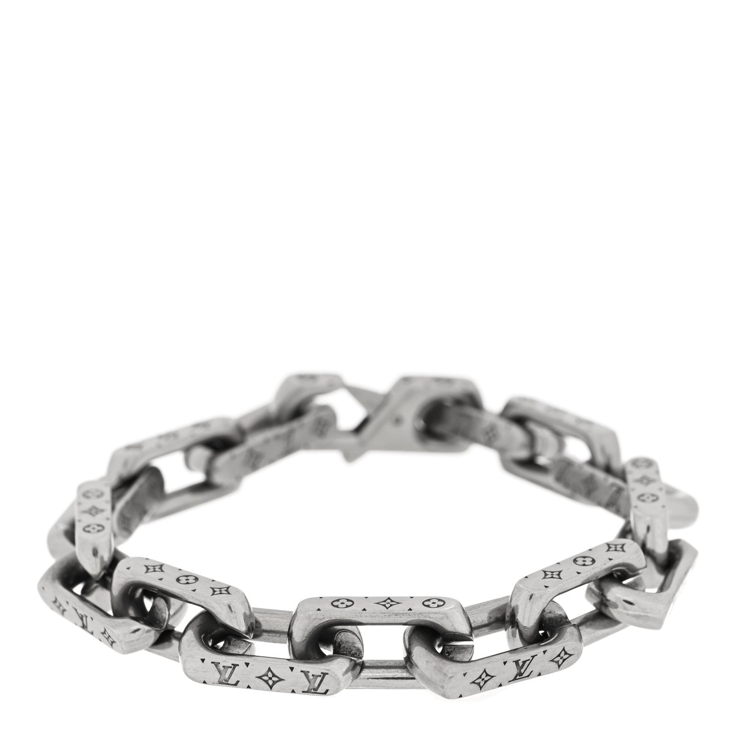 Louis Vuitton Monogram Chain Bracelet Silver 1753899 – FASHIONPHILE