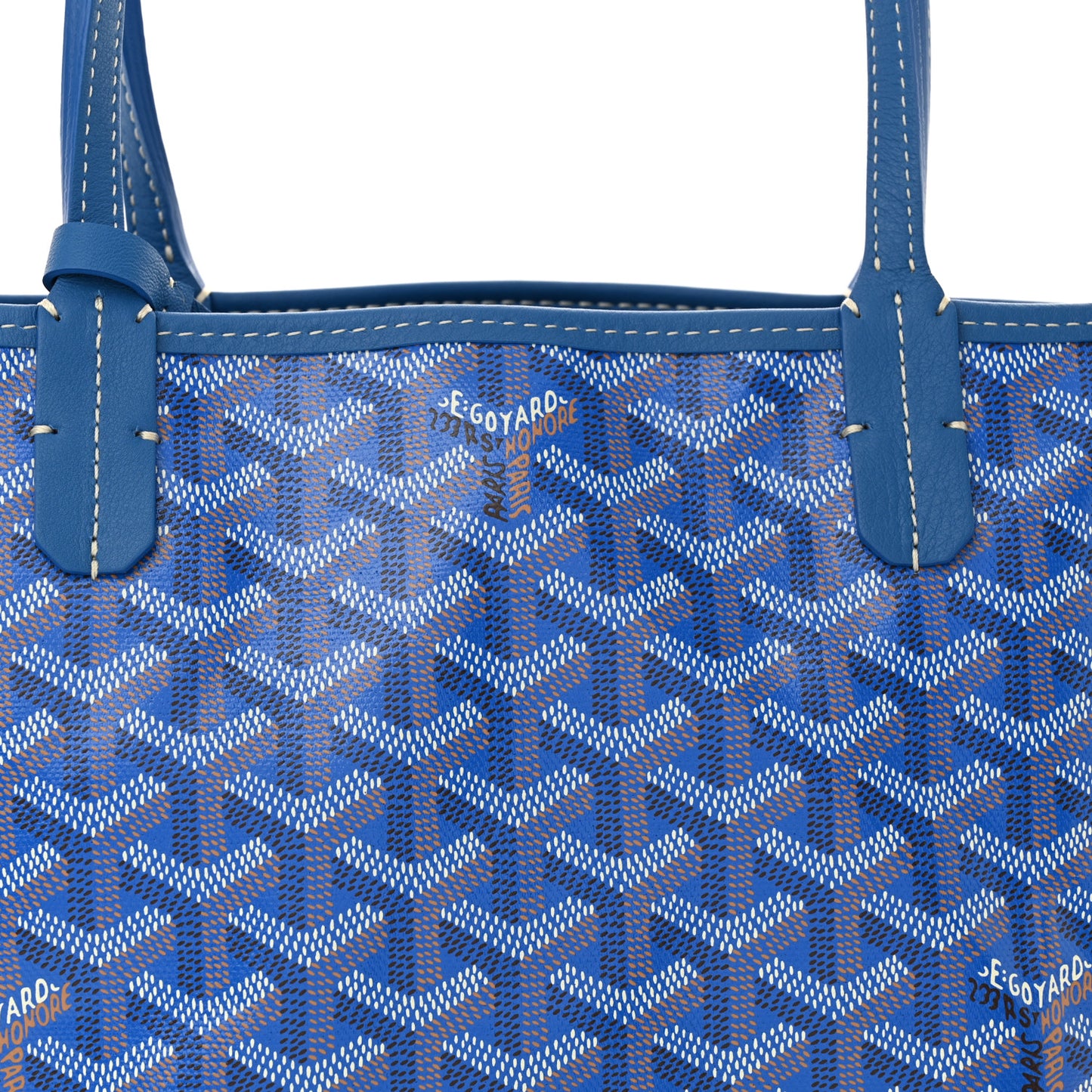 Goyardine Reversible Mini Anjou Sky Blue