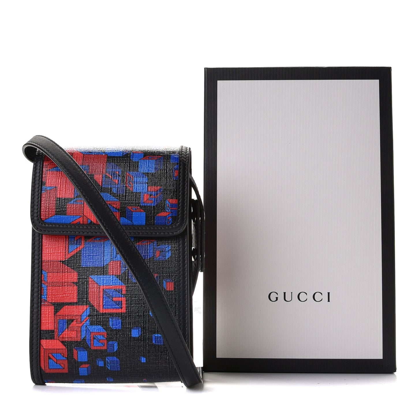 Canvas Mini Crossbody Bag Black Multicolor