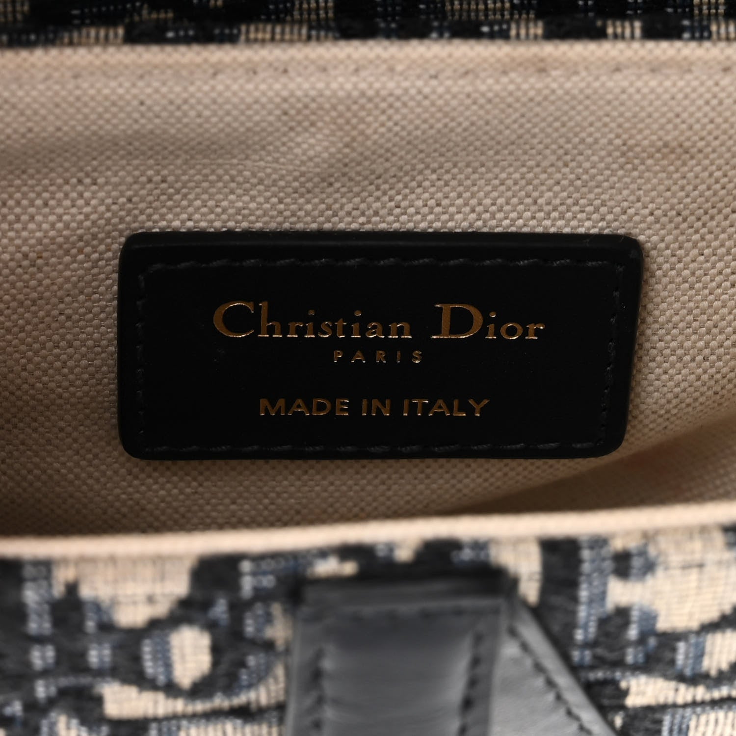 Christian Dior Oblique Mini Saddle Bag Blue 6 of 9