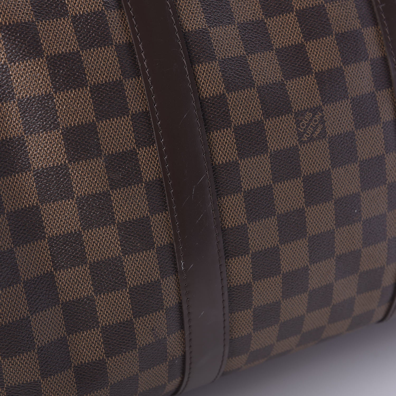 Louis Vuitton Damier Ebene Keepall Bandouliere 55 17 of 19