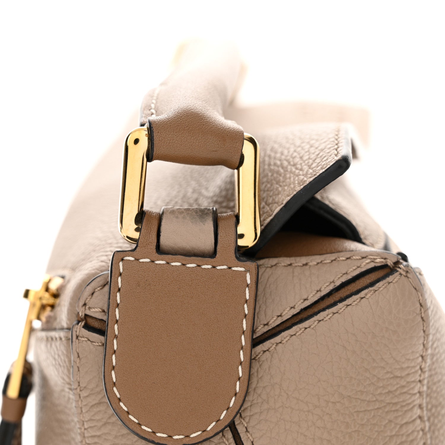 Loewe Grained Calfskin Small Puzzle Bag Sand Mink 15 of 15