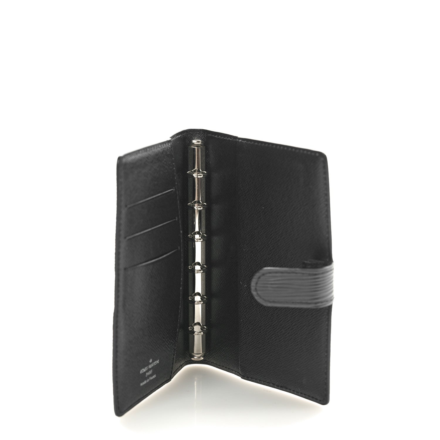 Louis Vuitton Epi Small Ring Agenda Cover Black 5 of 6