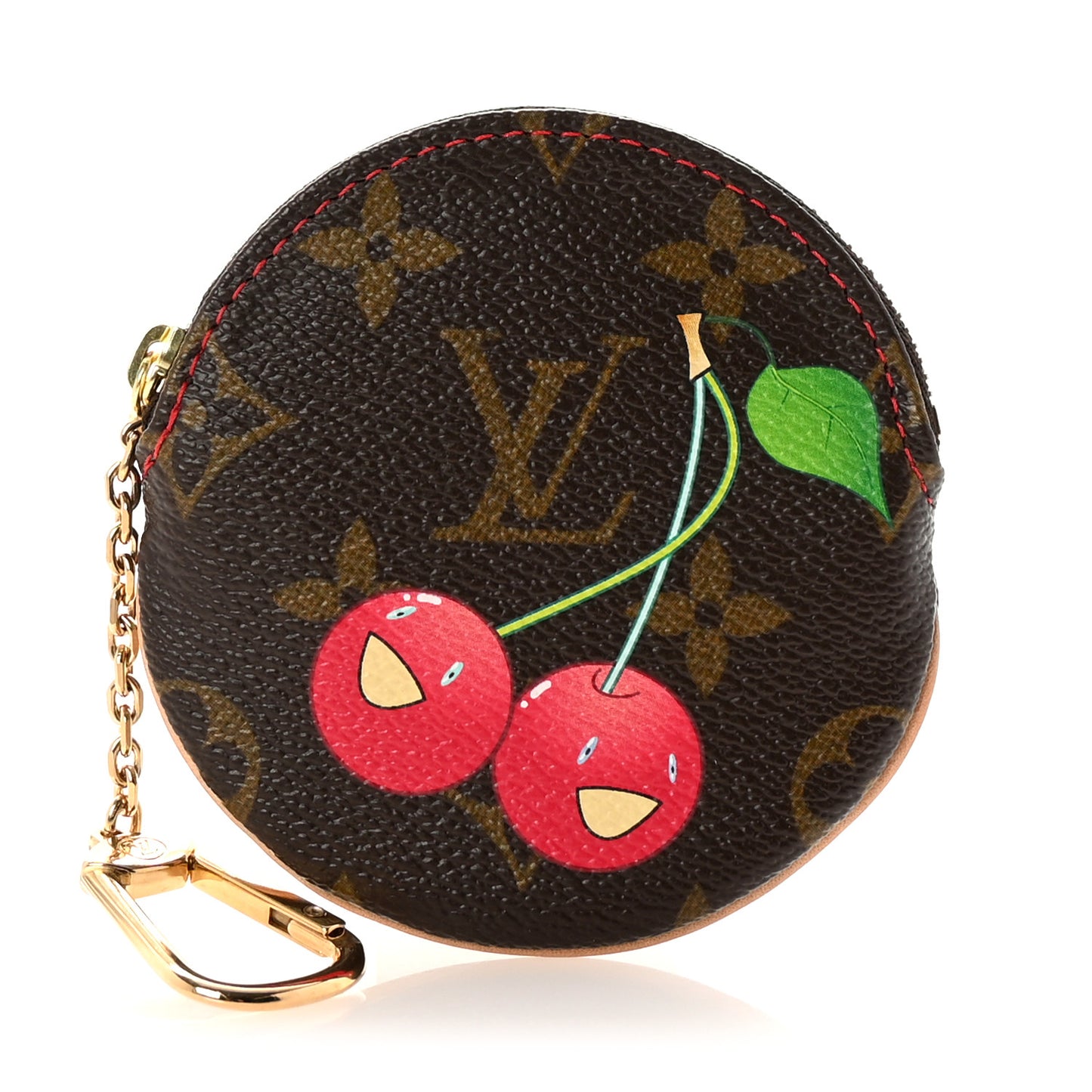 Monogram Cerises Round Coin Purse