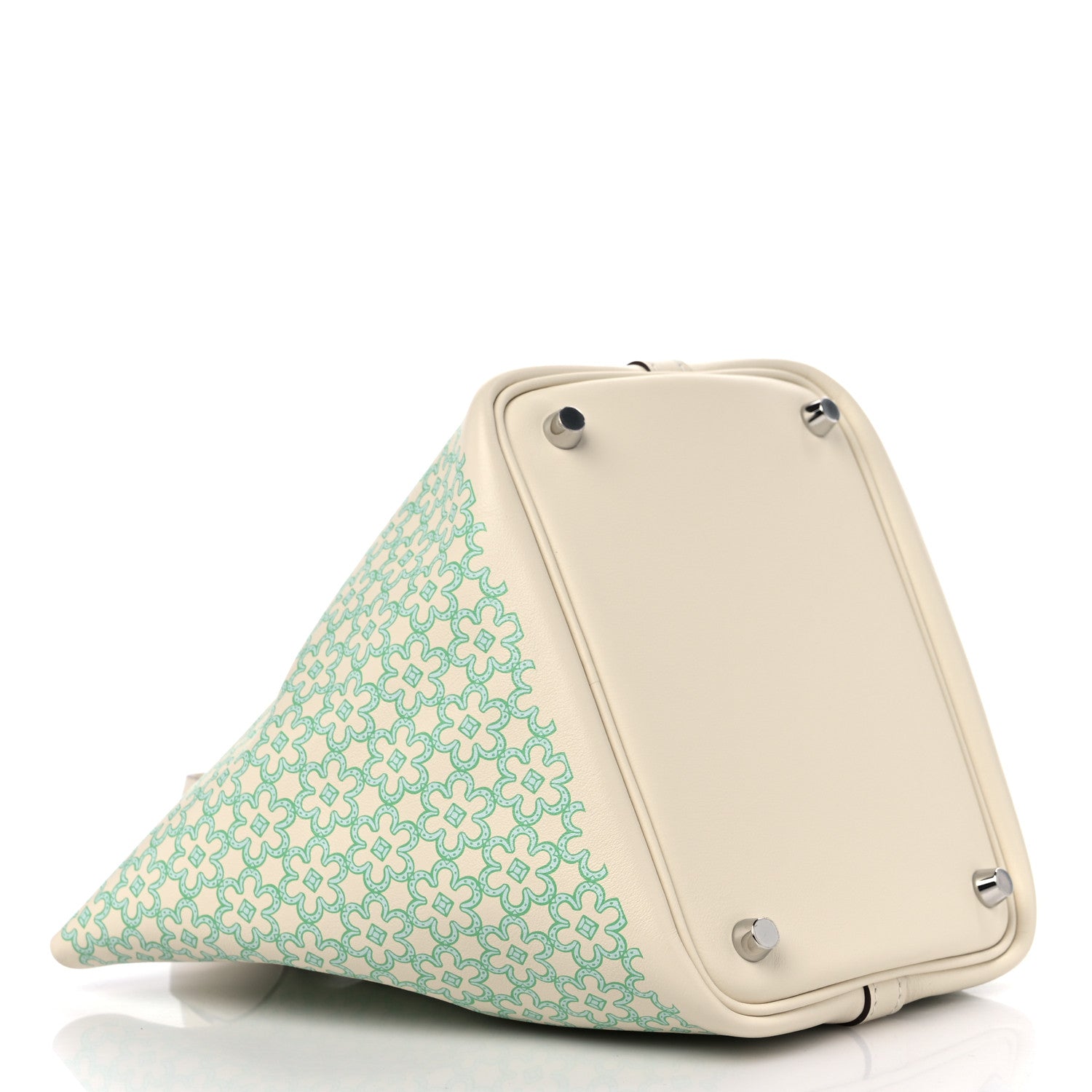 Hermes Swift Lucky Daisy Picotin Lock 18 PM Nata Vert 4 of 10