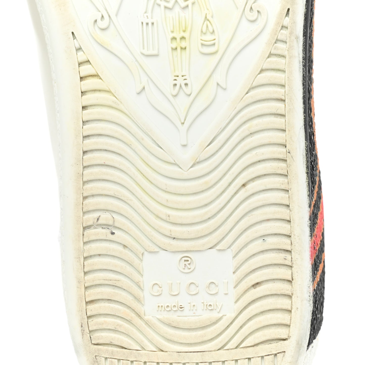 Miro Soft Calfskin Interlocking G Womens New Ace Sneakers 36 White Red Flame Green