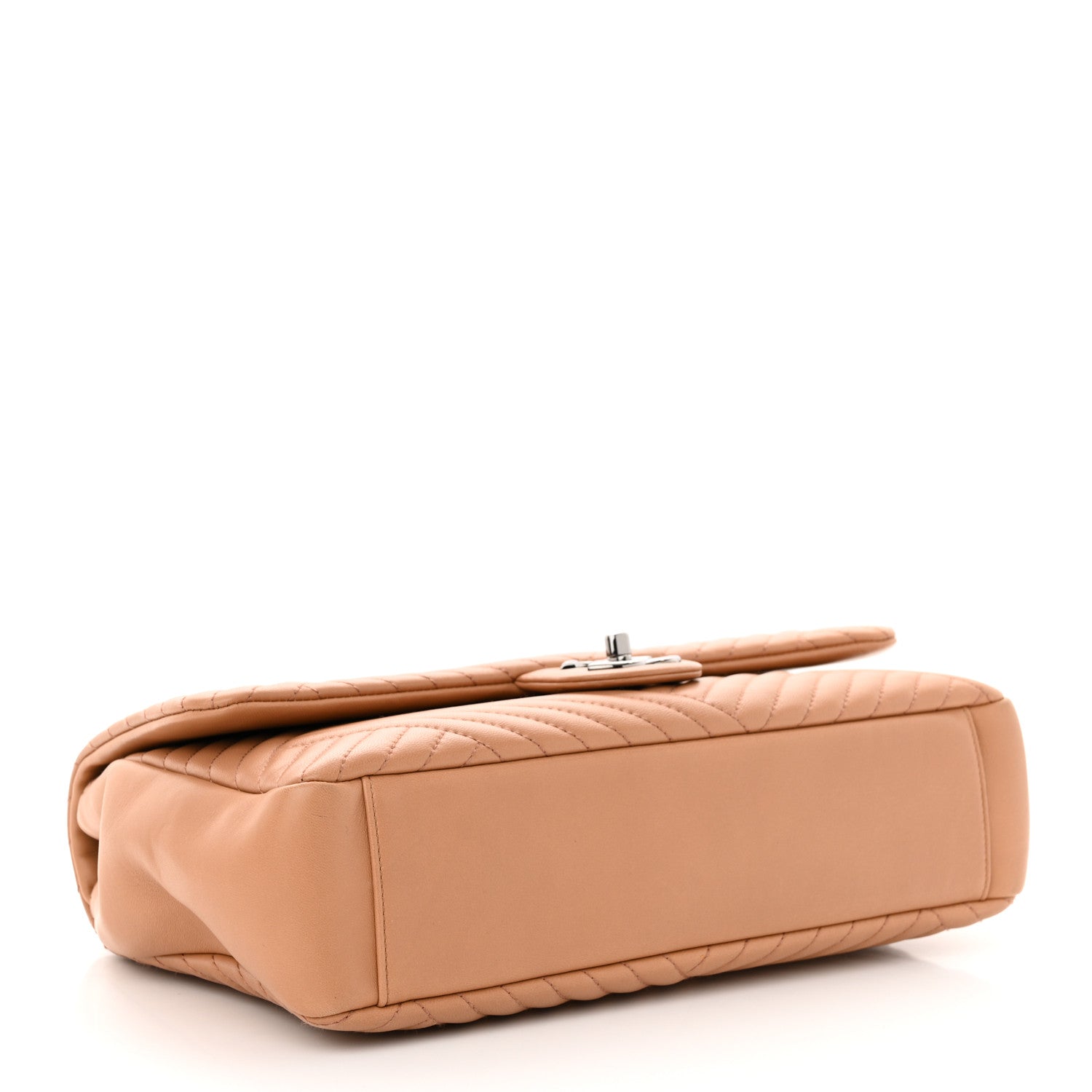 Chanel Lambskin Quilted Large CC Crossing Flap Camel 4 of 12