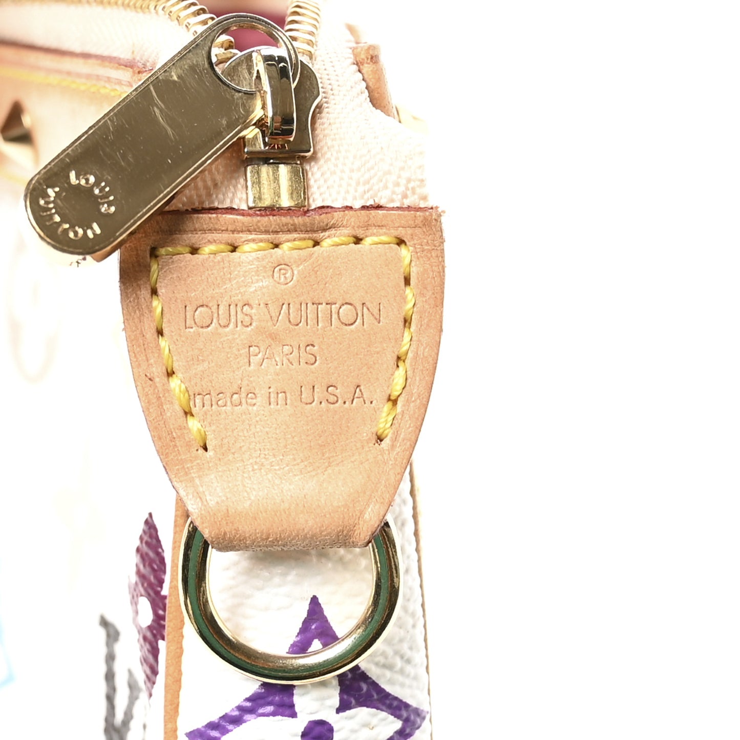 Monogram Multicolor Pochette Accessories White