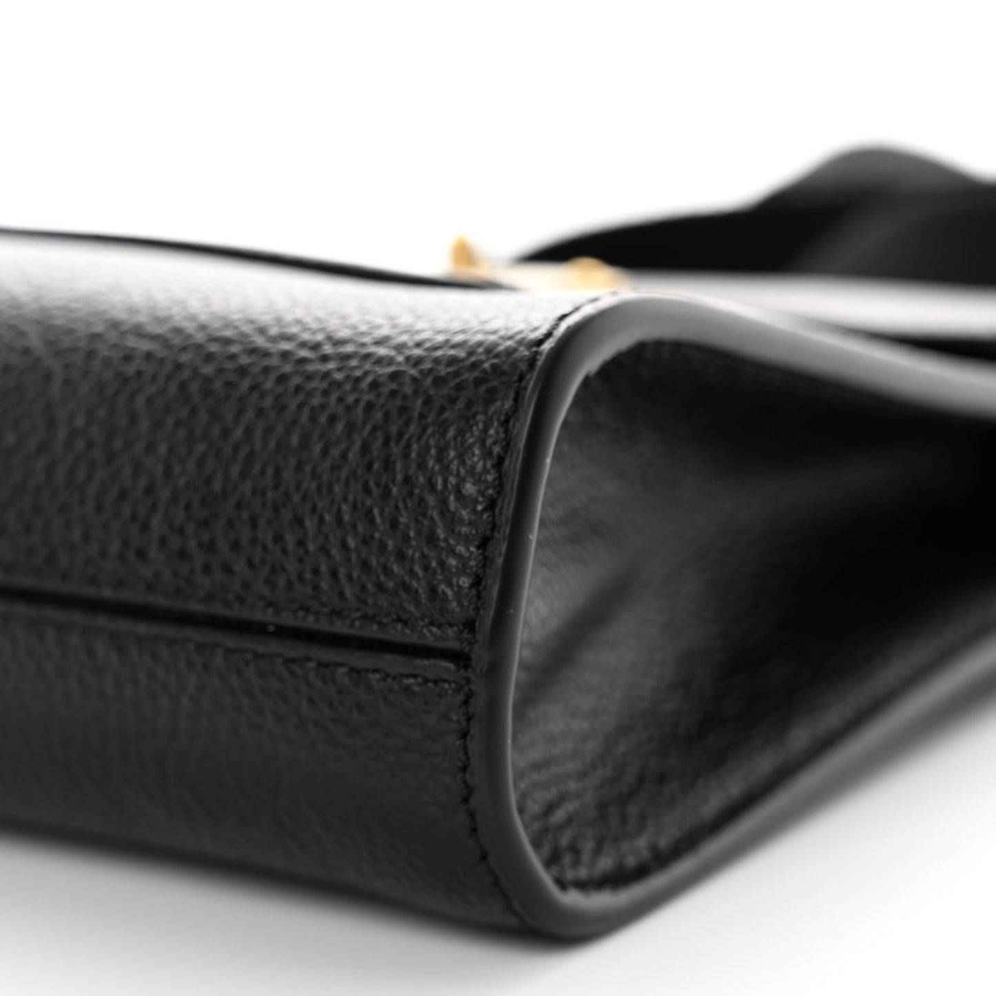 Natural Grain Calfskin Antony Messenger Crossbody Black