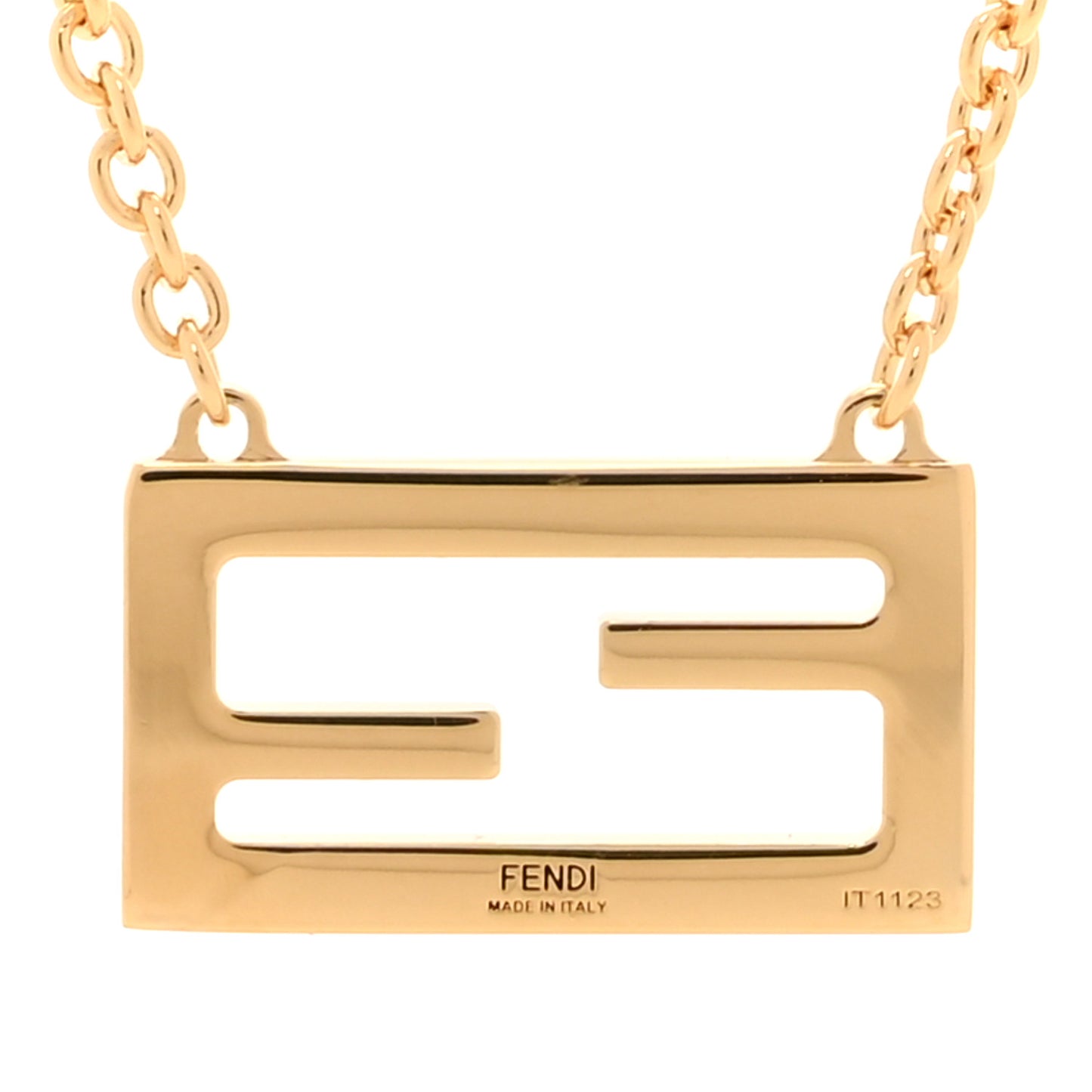 Bronze Baguette Necklace Gold
