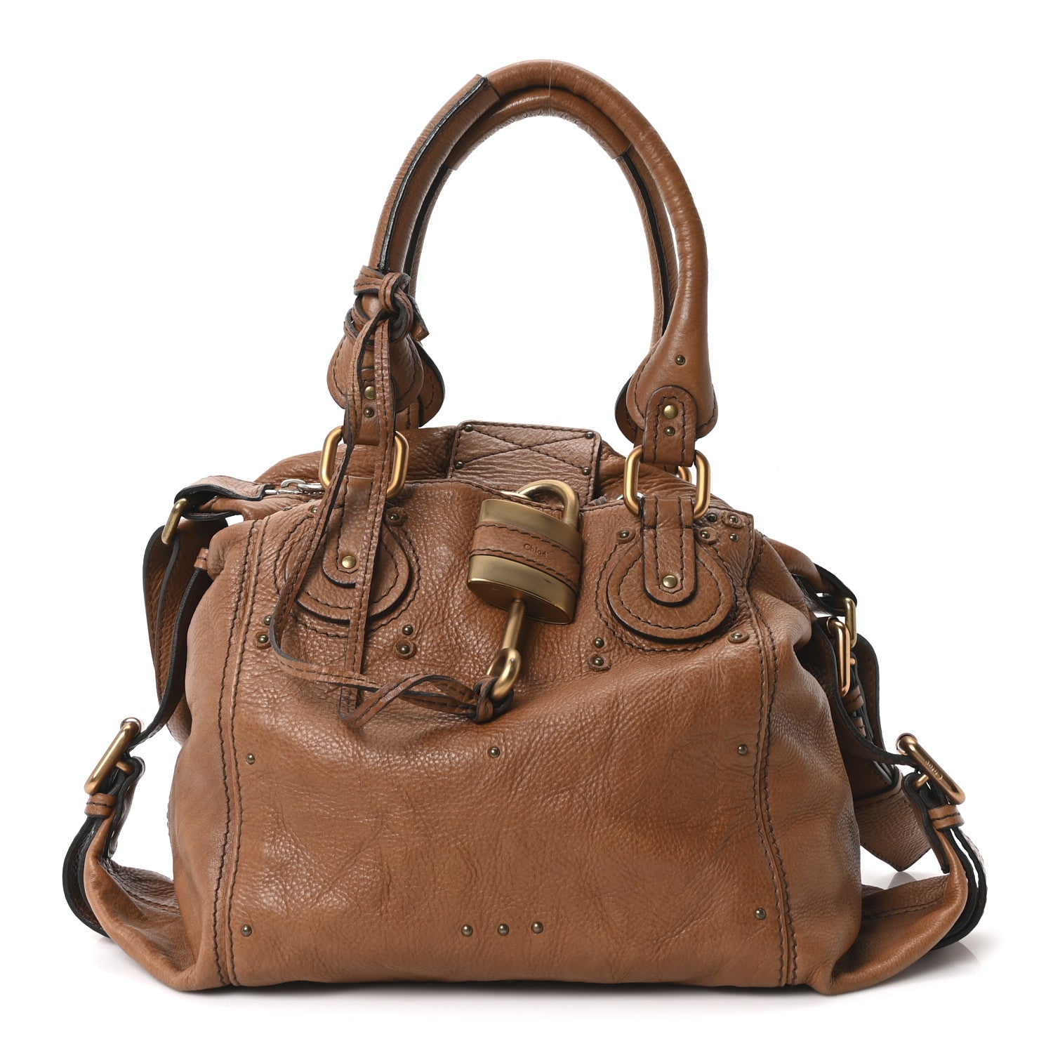 Chloe Grained Calfskin Paddington Tote Tan 1863977 – FASHIONPHILE