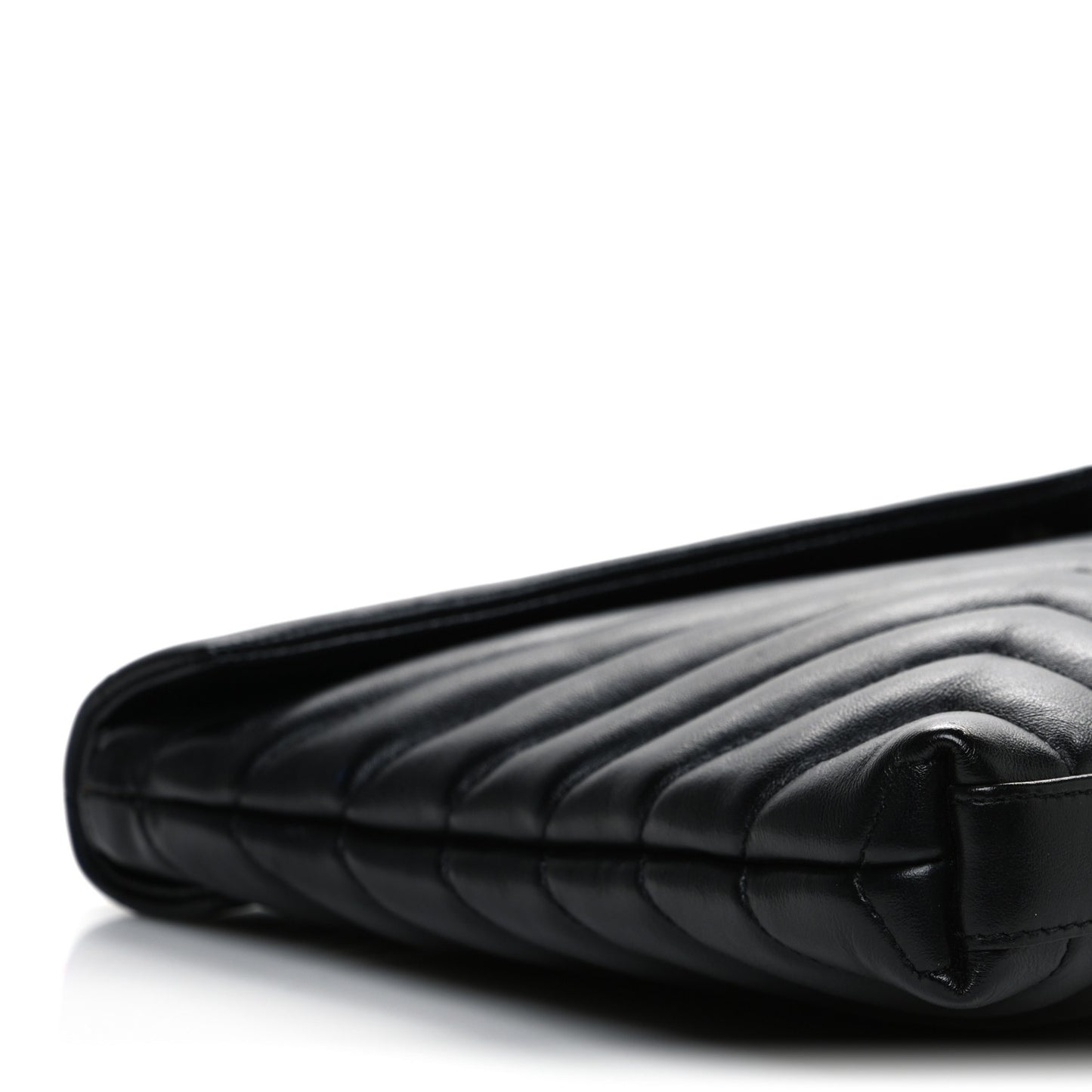 Calfskin Y Quilted Monogram Loulou Document Holder Black