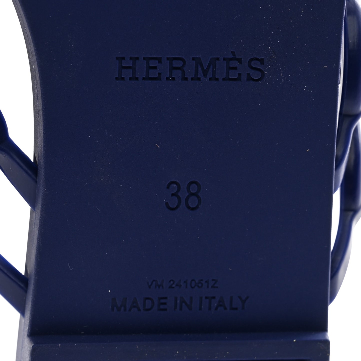 Rubber Chaine d'Ancre Island Sandals 38 Bleu Smalt