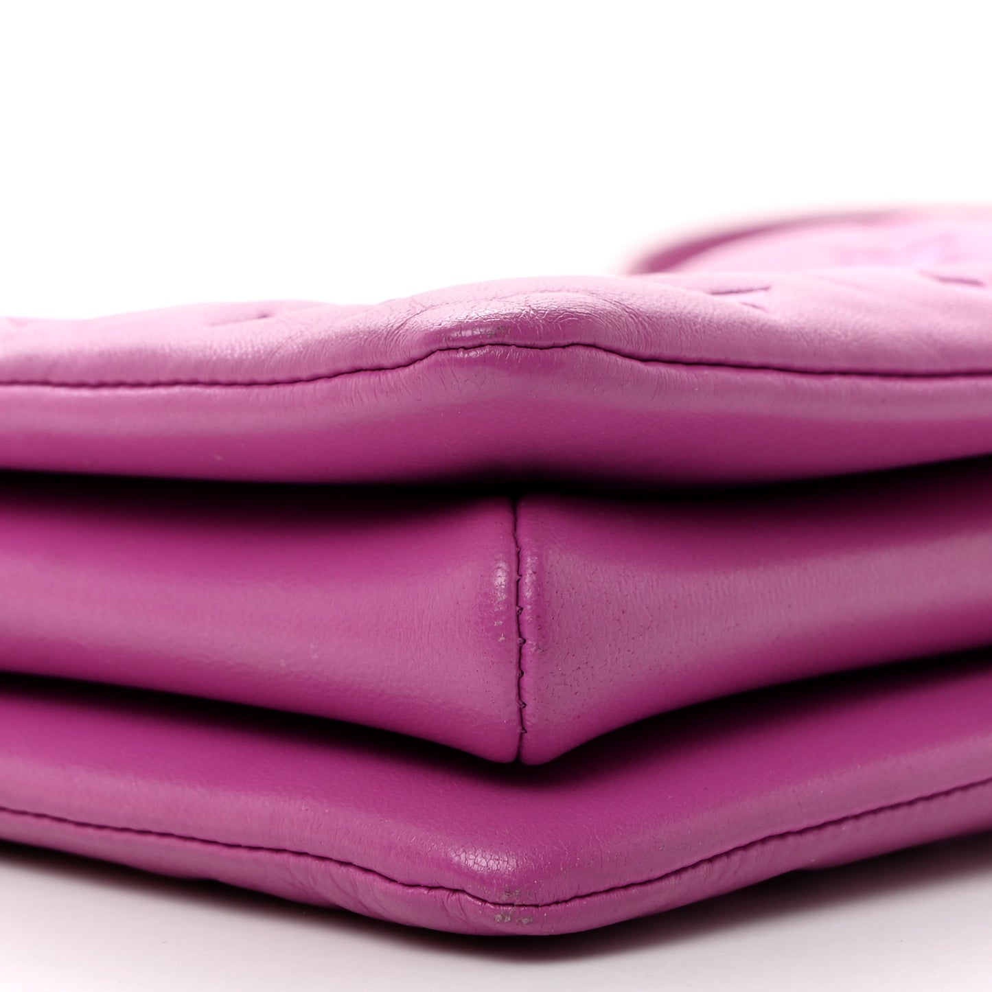 Lambskin Embossed Monogram Coussin BB Orchid