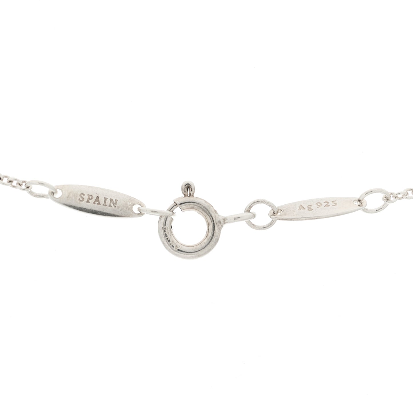Sterling Silver Diamond .03ct Elsa Peretti Diamonds by the Yard Pendant Necklace