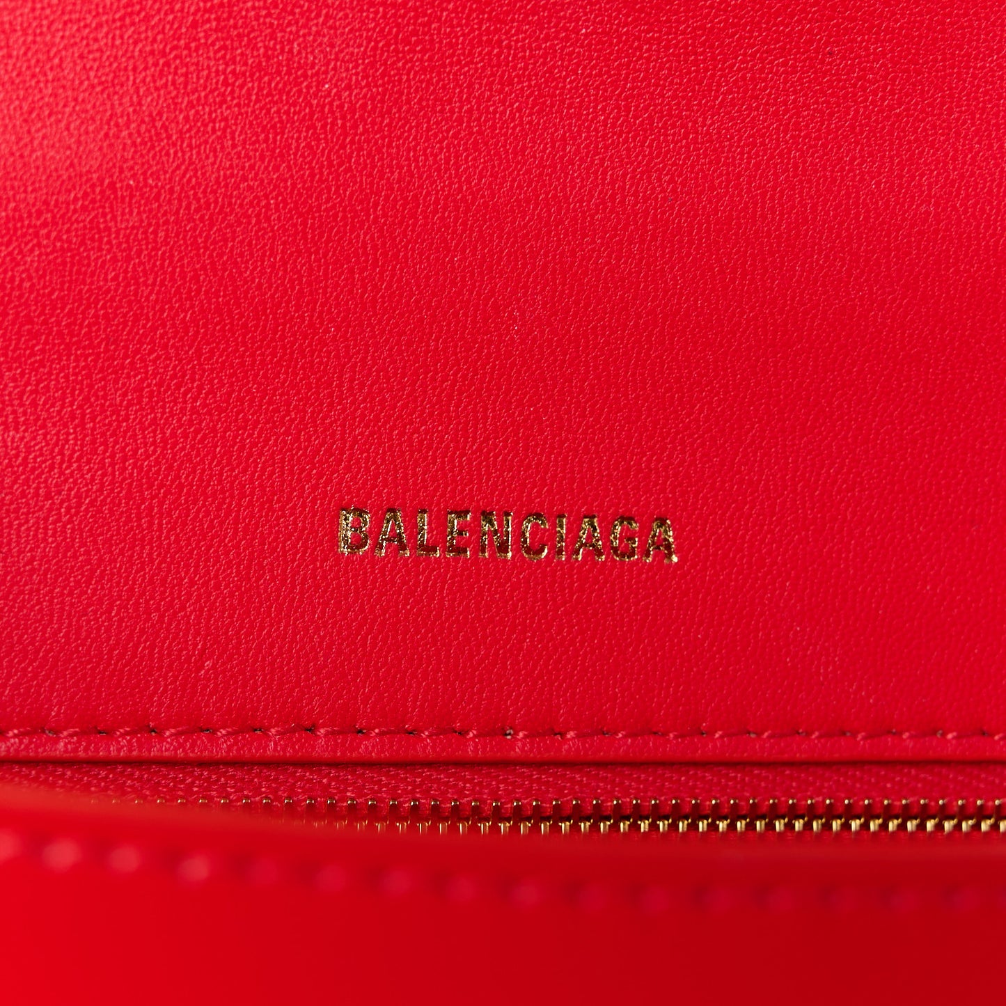 Shiny Box Calfskin Small Hourglass Top Handle Bag Bright Red