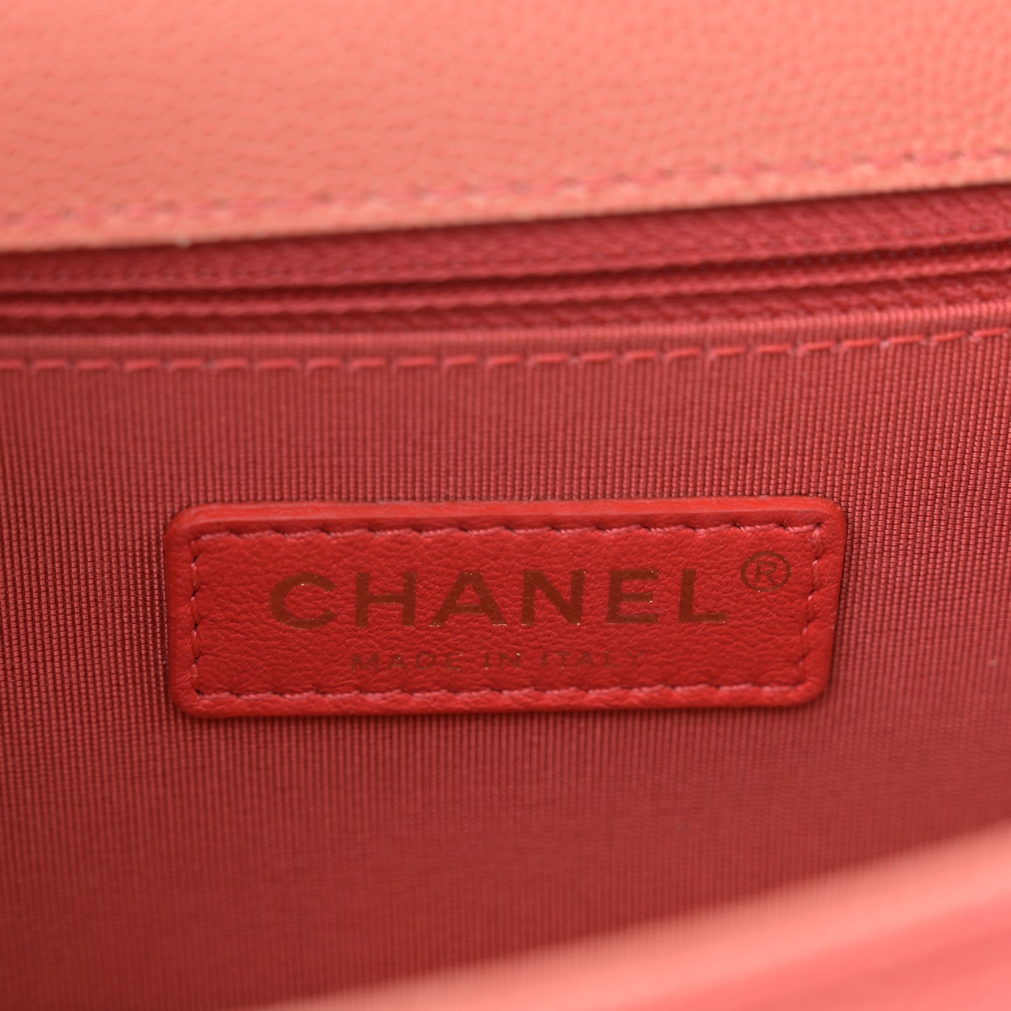 Caviar Quilted Small Sunset On The Sea Flap Coral
