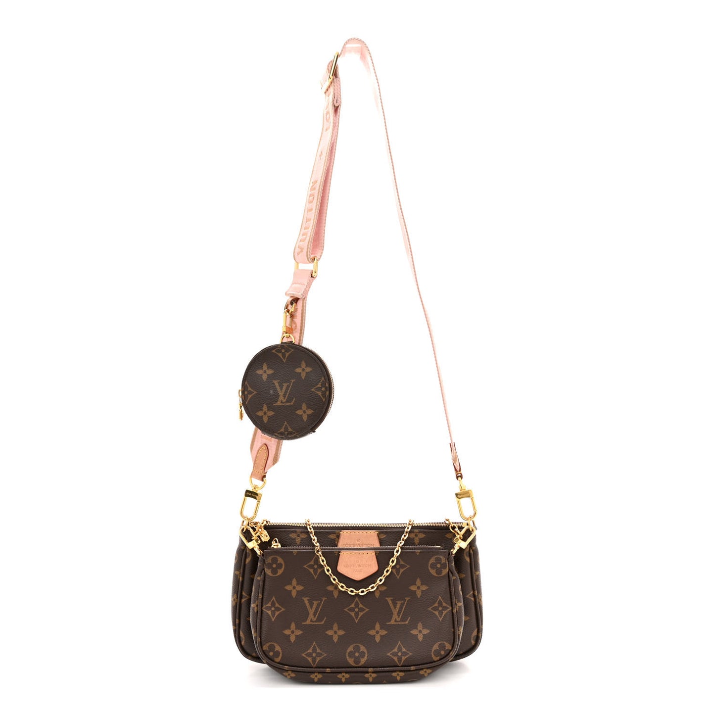 Monogram Multi Pochette Accessories Rose Clair