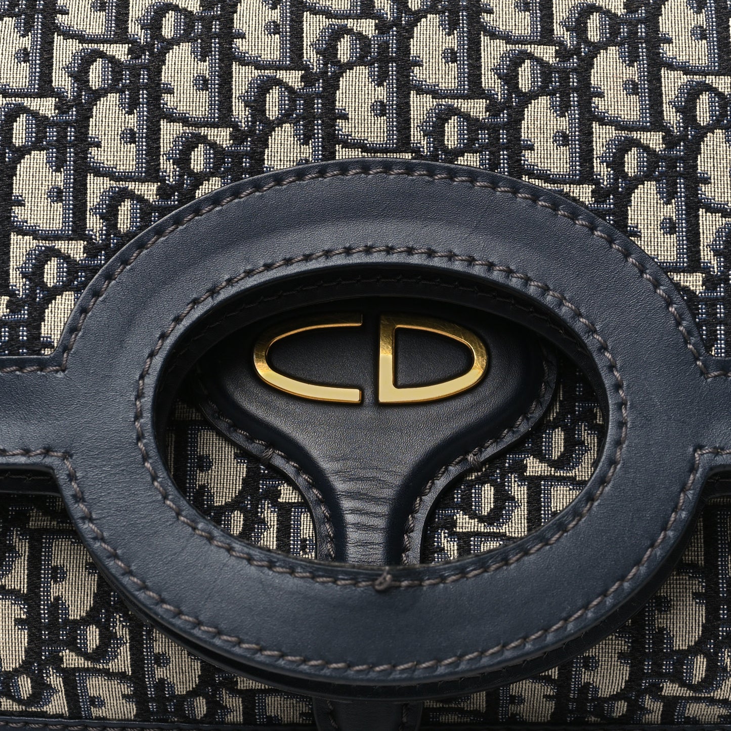 Oblique Fold Over Clutch Blue