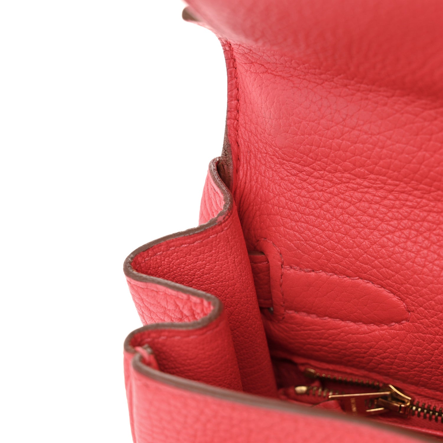 Hermes Togo Kelly Retourne 32 Rouge Pivoine 11 of 13