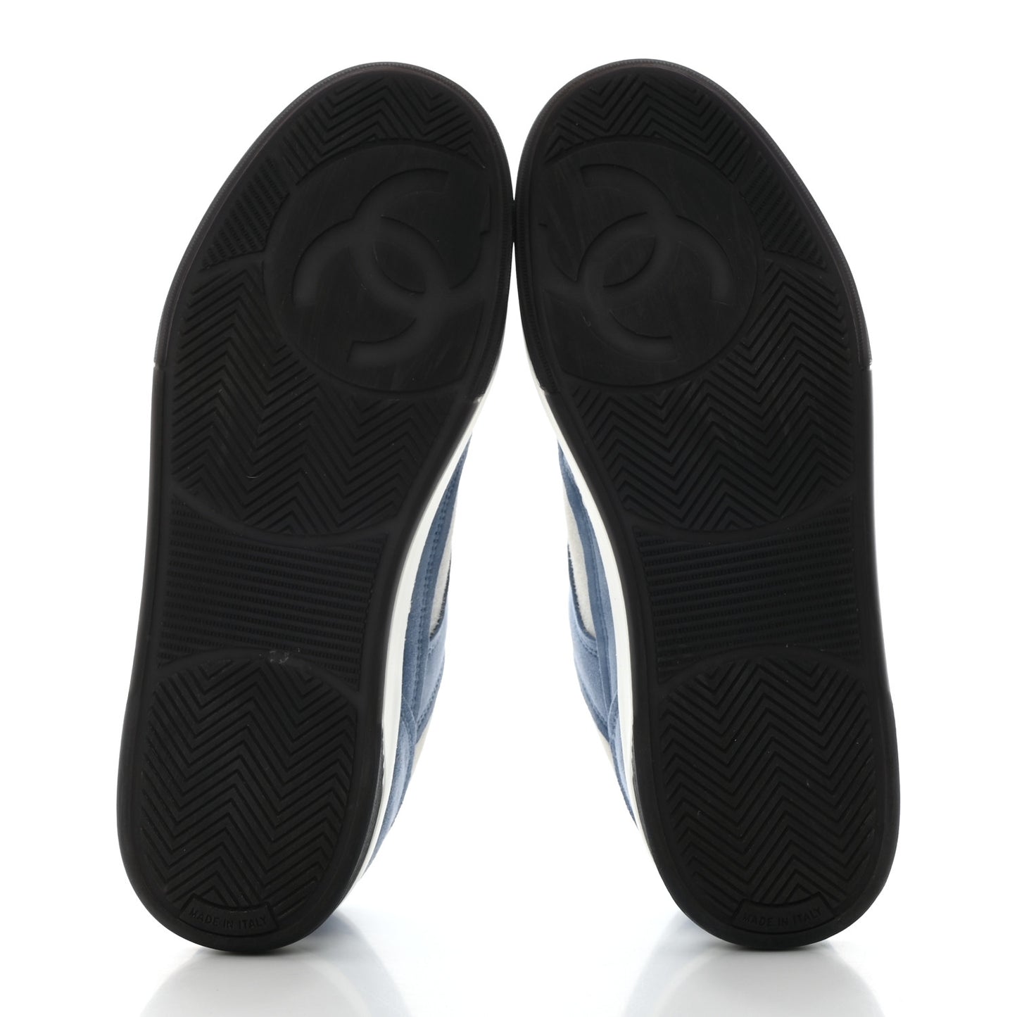 Suede Kidskin Womens CC Sneakers 38 White Blue