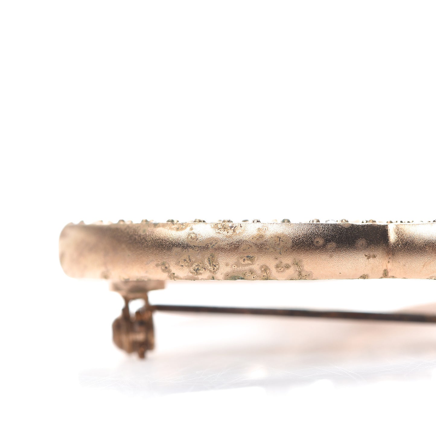 Crystal CC Brooch Light Gold