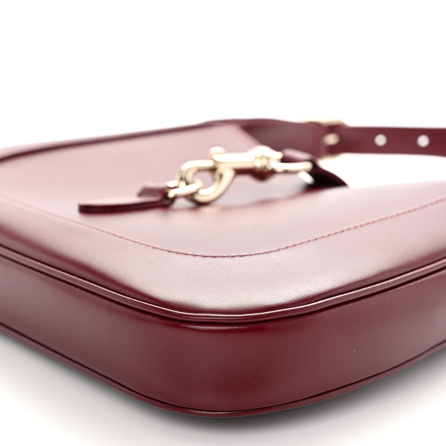 Ancora Calfskin Small Jackie Shoulder Bag Rosso