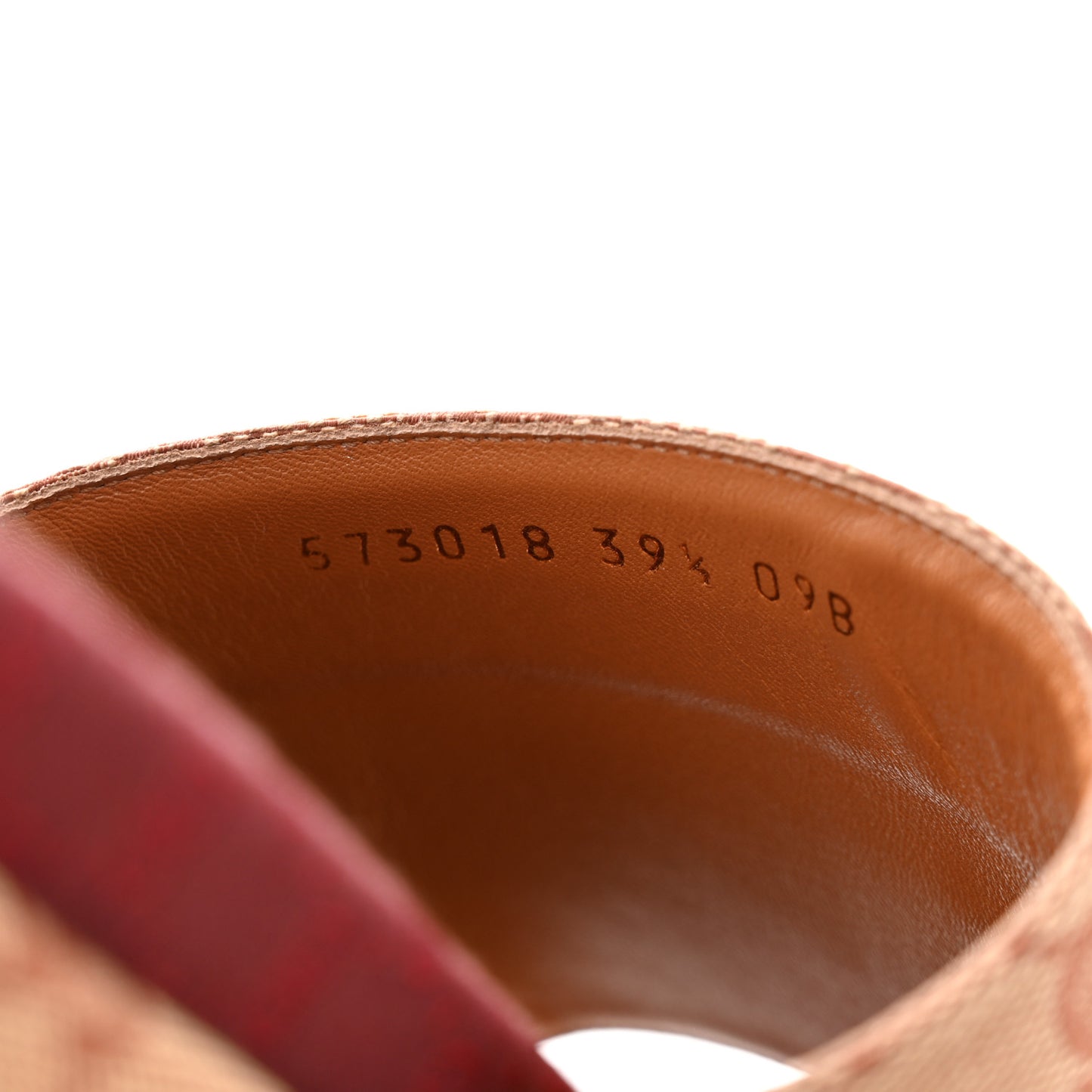 Canvas GG Monogram Angelina Platform Slide Sandals 39.5 Beige Ruggine